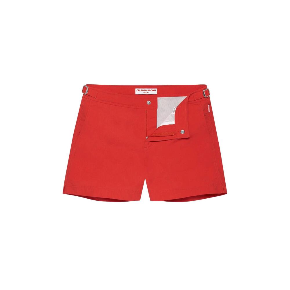 NEW ORLEBAR BROWN boy's beachwear russell shorts in summer red